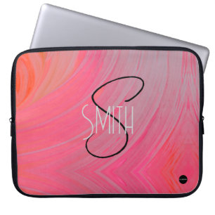 Laptop-Hülle Pink Swirl HAMbyWG Laptopschutzhülle