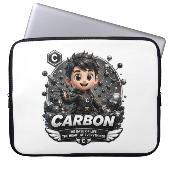 Laptop-Hüllen aus Kohlenstoffelement Laptopschutzhülle (Vorderseite)