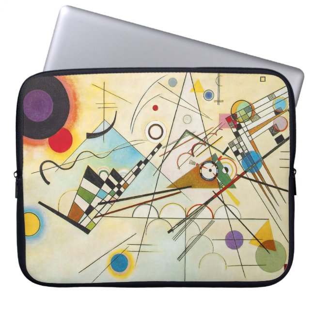Laptop-Hülse Kandinsky Zusammensetzungs-VIII Laptopschutzhülle (Vorderseite)