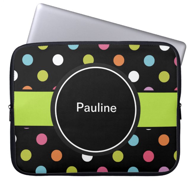 Laptop-Hülsen-Kasten-Monogramm 15 Zoll Laptopschutzhülle (Vorderseite)