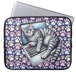 Laptop-Katze Laptopschutzhülle