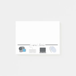 Laptop Lifestyle Emojis Post-it Klebezettel