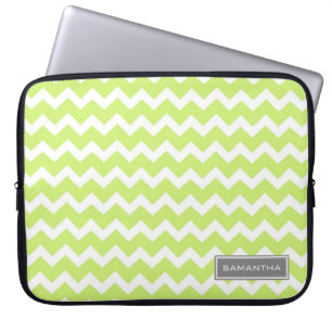 Laptop Lime Chevron Benutzername Laptopschutzhülle