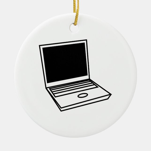 Laptop PC Keramikornament (Vorne)
