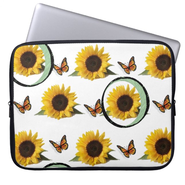 Laptop-Schläfchen Blumenblume Laptopschutzhülle (Vorderseite)