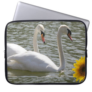 Laptop Schlauch Swan Sonnenblume Laptopschutzhülle