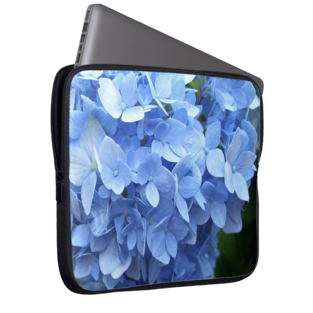 Laptop-Sieb - Blue Hydrangea Laptopschutzhülle (Vorne Rechts)