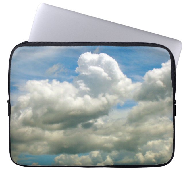 Laptop-Sieb - Cumulus-Wolken Laptopschutzhülle (Vorderseite)