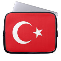 Laptop-Sieb der türkischen Flagge