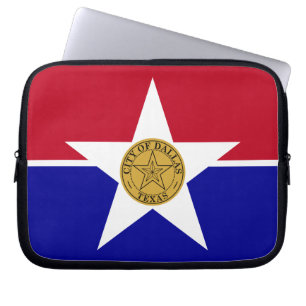 Laptop-Sieb in Dallas City Flag Laptopschutzhülle