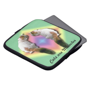 Laptop-Sieb - Katzen sind Wunder Laptopschutzhülle
