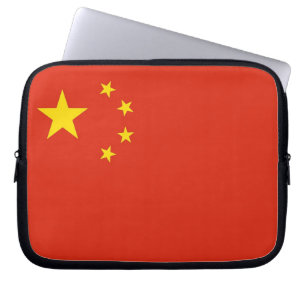 Laptop-Sieb mit chinesischer Flagge Laptopschutzhülle