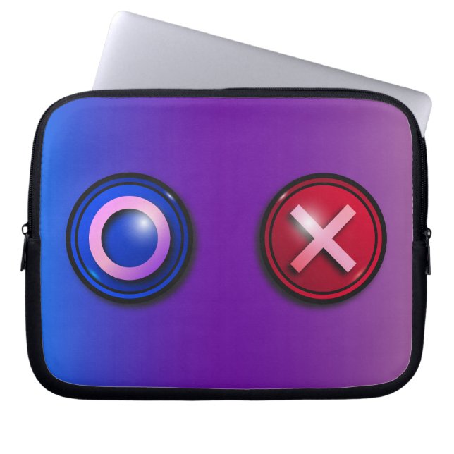 Laptop-Sieb mit Game-Wähltasten Laptopschutzhülle (Vorderseite)