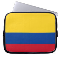 Laptop-Sieb mit kolumbianischer Flagge