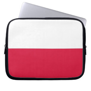 Laptop-Sieb mit polnischer Flagge Laptopschutzhülle