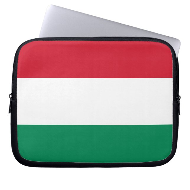 Laptop-Sieb mit ungarischer Flagge Laptopschutzhülle (Vorderseite)