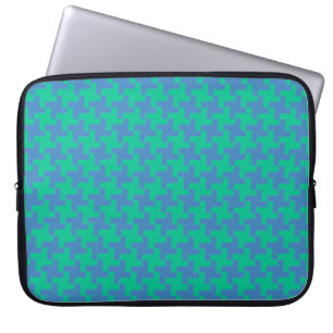 Laptop-Sieb, Smaragd und Blau-Dogzahs Laptopschutzhülle