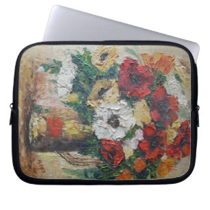 Laptop Sleeve Ann Hayes Painting Blume Mix Deligh