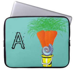Laptop Sleeve Carrots Beach Muschel