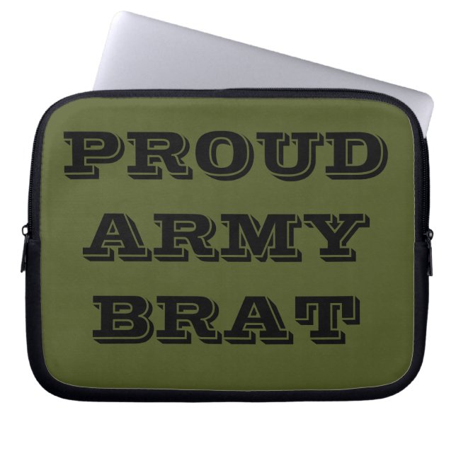 Laptop Sleeve Proud Army Brat (Vorderseite)