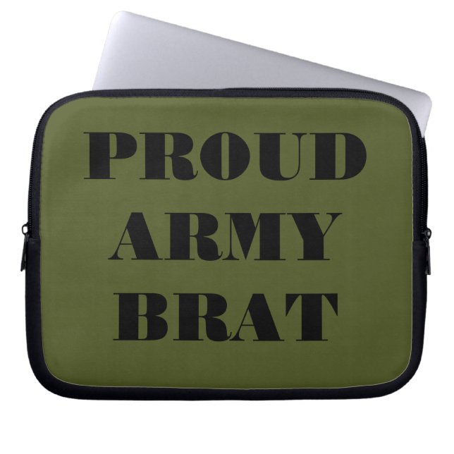 Laptop Sleeve Proud Army Brat (Vorderseite)