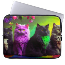 Laptop Sleeve - Stilvolles Cat Design