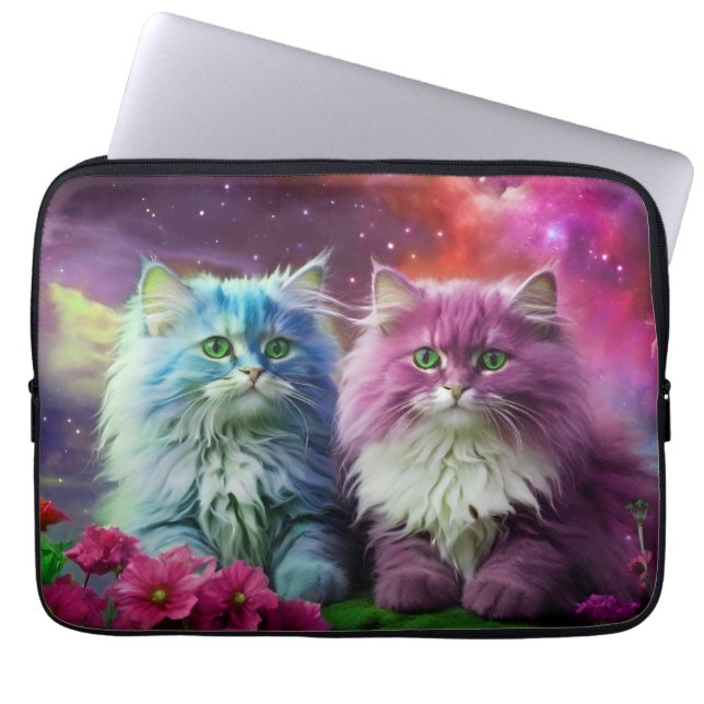 Laptop Sleeve - Stilvolles Cat Design (Vorderseite)