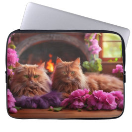 Laptop Sleeve - Stilvolles Cat Design