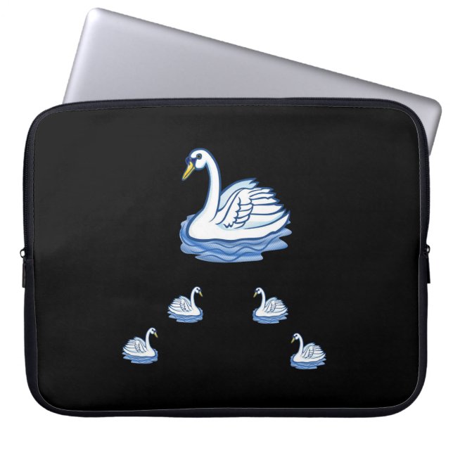 Laptop Sleeve Swan (Vorderseite)