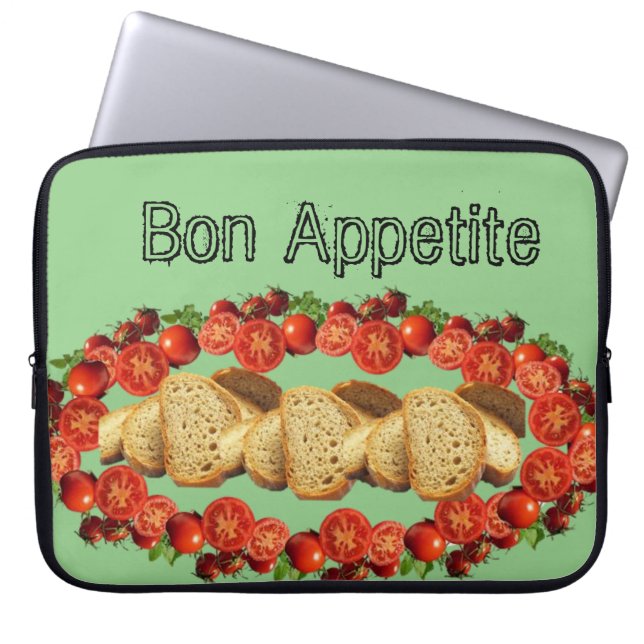 Laptop Sleeve Tomato Brot (Vorderseite)