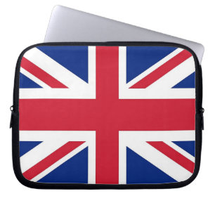 Laptop Sleeve unter britische Flagge