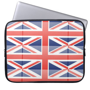Laptop Sleeve unter britische Flagge