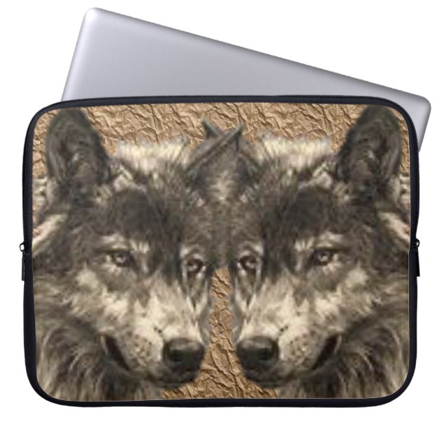 Laptop Sleeve Wolf (Vorderseite)