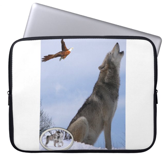 Laptop Sleeve Wolf (Vorderseite)