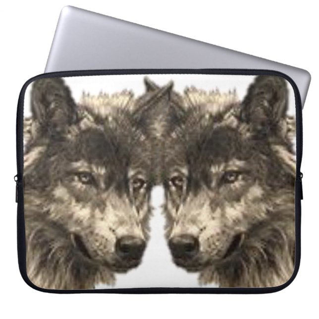 Laptop Sleeve Wolf (Vorderseite)