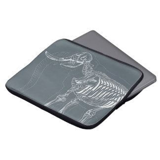 Laptophülse mit skeleton Entwurf des Elefanten Laptopschutzhülle
