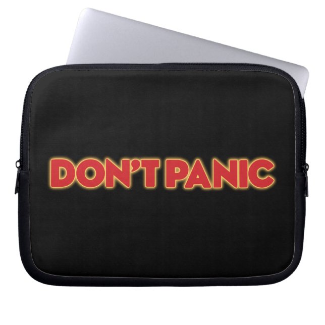 Laptopschutzhülle "Keine Panik" (Vorderseite)