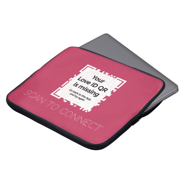 LaptopschutzŌ - RED - QR - Sammlung GLAM Laptopschutzhülle (Vorne Oben)