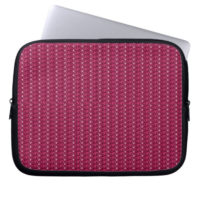 LaptopSleeve Maroon Glitzer Laptopschutzhülle (Vorderseite)