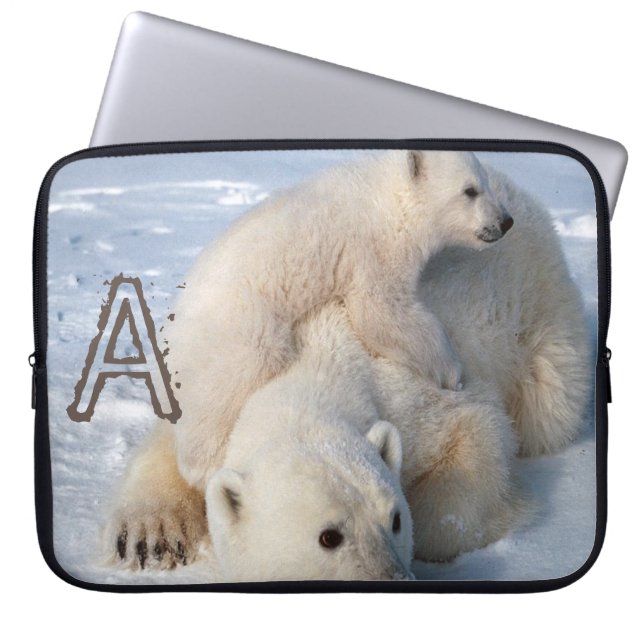 Laptoptasche Eisbär Laptopschutzhülle (Vorderseite)