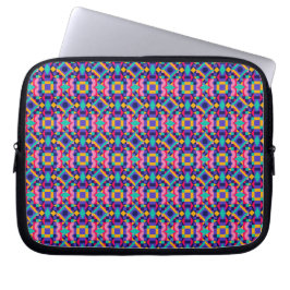 Laptoptasche mit einem lebendigen geometrischen Mu Laptopschutzhülle