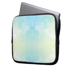 Laptoptasche mit einem weichen, pastellfarbenen Wa Laptopschutzhülle