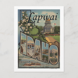 Lapwai, IdahoGroße Letter-SzenenLapwai, ID Postkarte