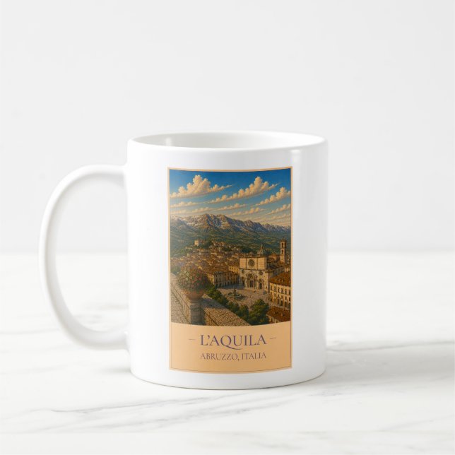 L'Aquila Kaffeetasse (Links)