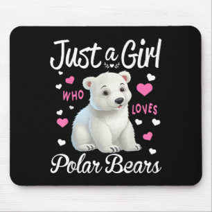 Lar Bär Mädchen Frauen Lustig Nur Ein Mädchen Das Mousepad