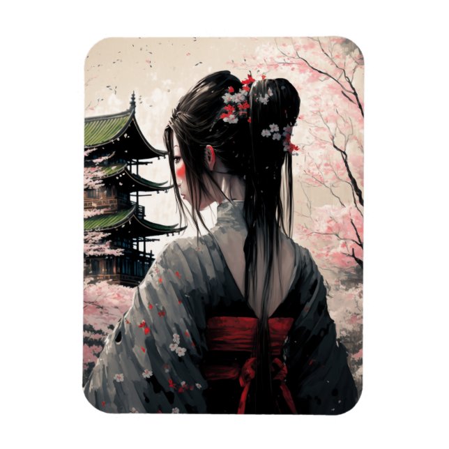 Lara Japan - Flexibler Fotomagnet Magnet (Vertikal)