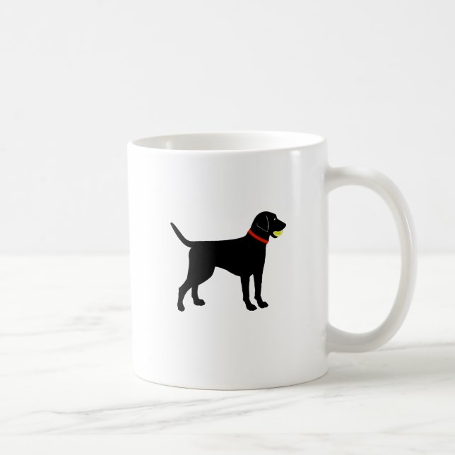 Larador Fetch, Black Lab-Ball Kaffeetasse (Rechts)