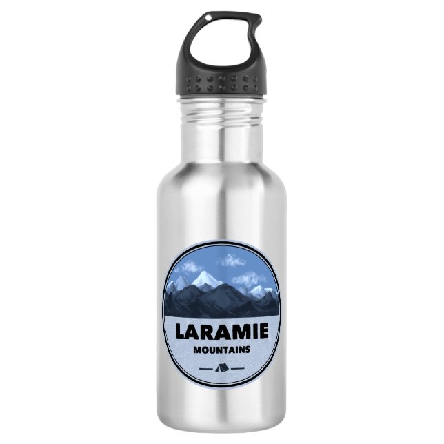 Laramie Mountains Wyoming Colorado Camping Edelstahlflasche (Vorderseite)