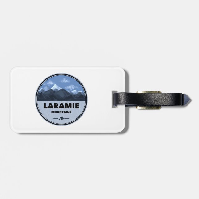 Laramie Mountains Wyoming Colorado Camping Gepäckanhänger (Rückseite horizontal)