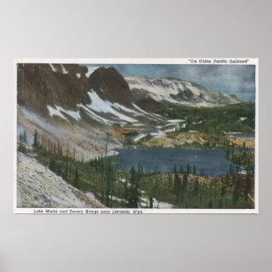 Laramie, WY - Lake Marie und Snowy Range auf Unio Poster